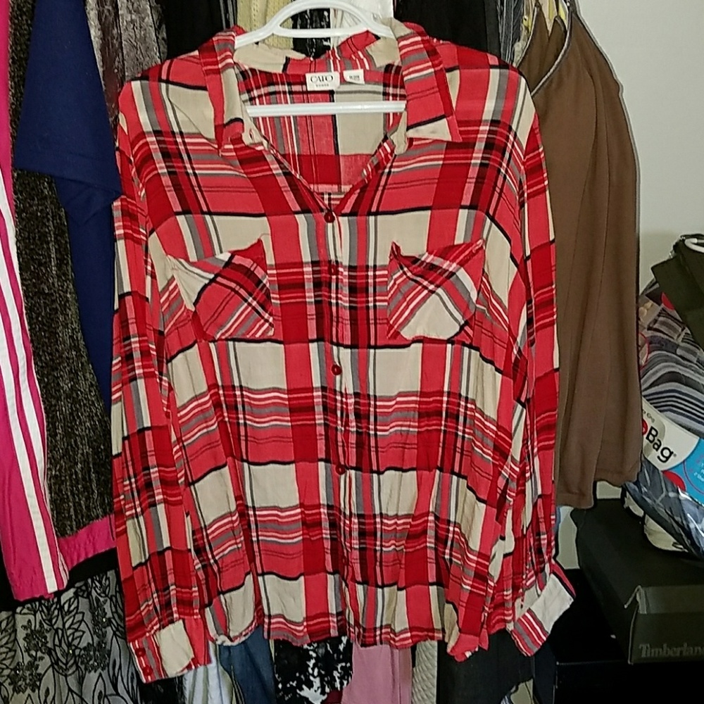 Red Plaid shirt from catos!